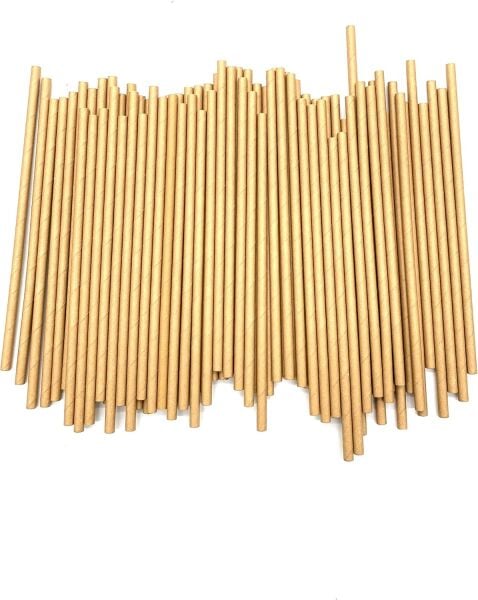 KAĞIT PİPET 8 MMX240 MM 100 AD KRAFT X 50 PAKET