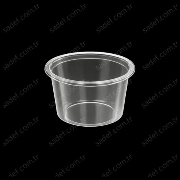DİPACK PET 100 CC SOS KABI 3 GR ŞEFFAF + KAPAK 1000 ADET