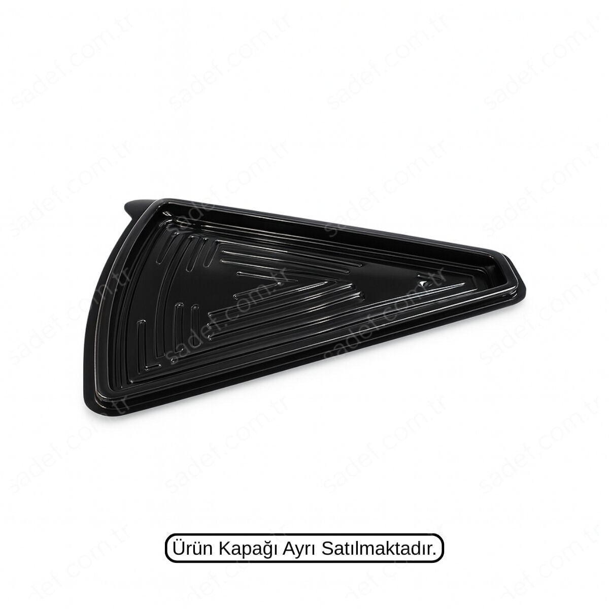 L-440 LİMERA PET ÜÇGEN DİLİM PASTA KABI GÖVDE SİYAH 8,5 GR 400 ADET