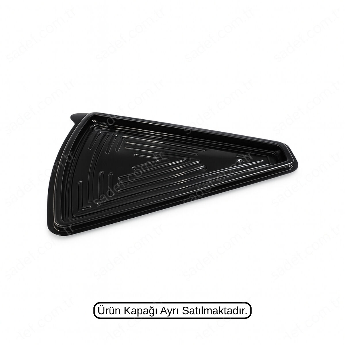 L-440 LİMERA PET ÜÇGEN DİLİM PASTA KABI GÖVDE SİYAH 8,5 GR 400 ADET