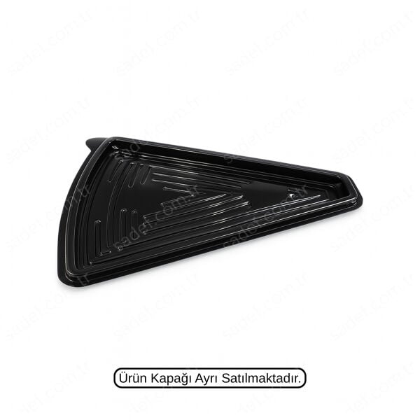 L-440 LİMERA PET ÜÇGEN DİLİM PASTA KABI GÖVDE SİYAH 8,5 GR 400 ADET