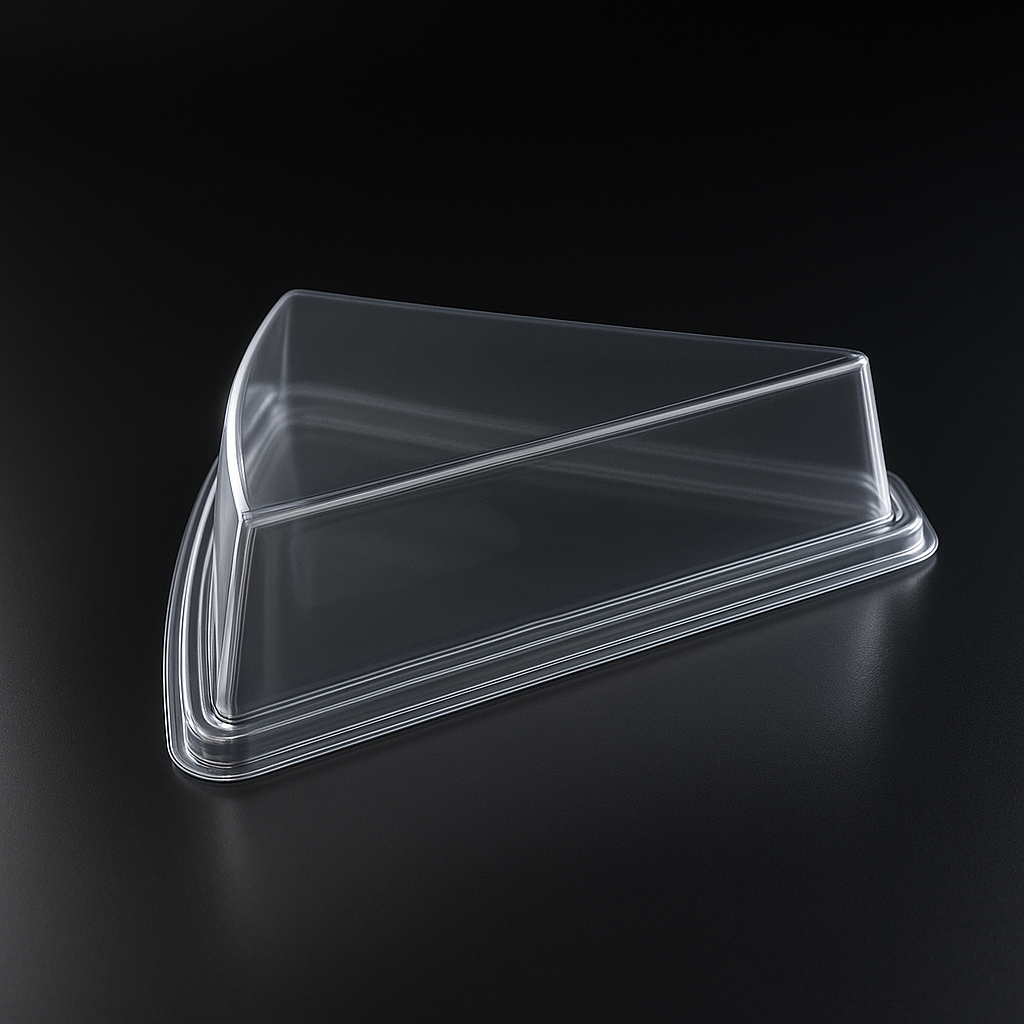 L-441 LİMERA PASTA KABI ÜÇGEN SIĞ KAPAK H4 ŞEFFAF 400 ADET