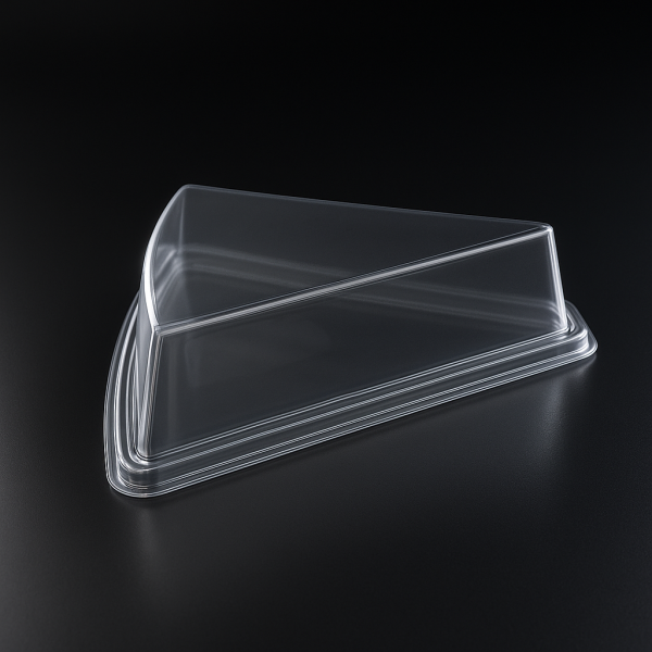 L-441 LİMERA PASTA KABI ÜÇGEN SIĞ KAPAK H4 ŞEFFAF 400 ADET