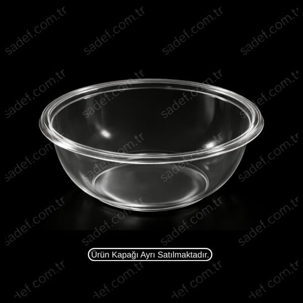 DİPACK Ø118X45 260 CC SUP KASE ŞEFFAF 9,5 GR 1000 ADET