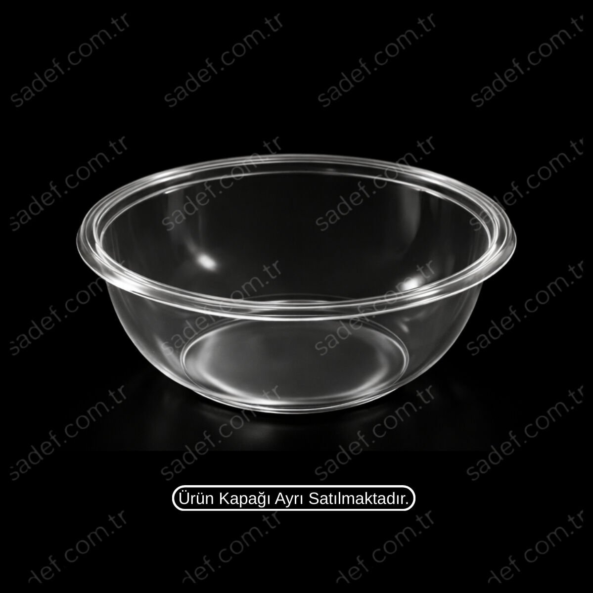 DİPACK Ø118X45 260 CC SUP KASE ŞEFFAF 9,5 GR 1000 ADET