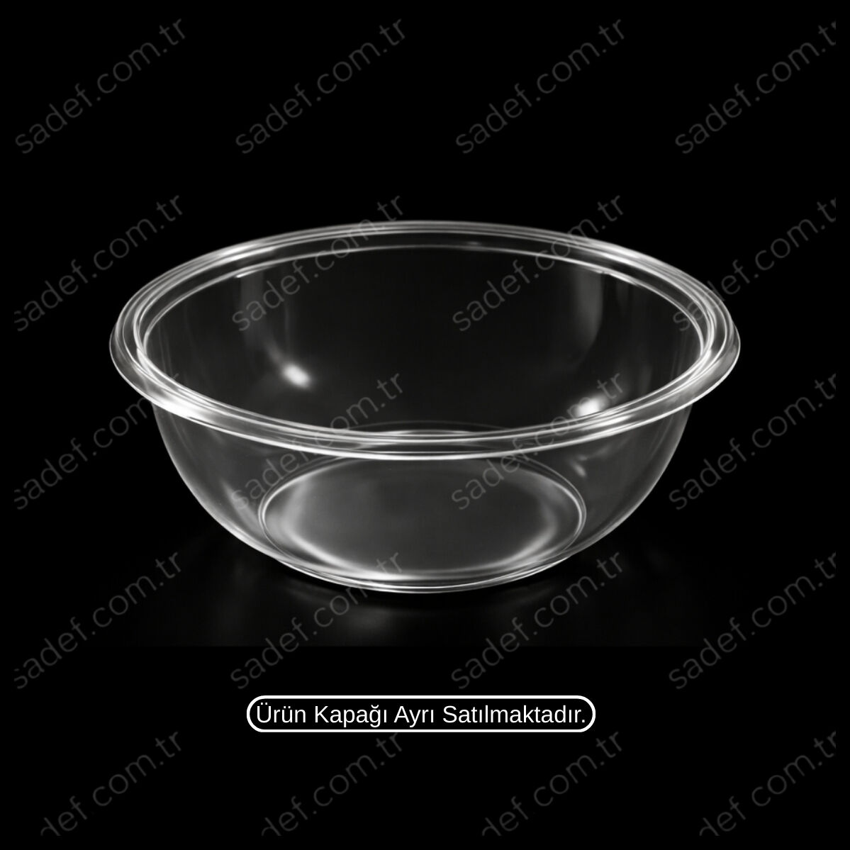 DİPACK Ø118X45 260 CC SUP KASE ŞEFFAF 9,5 GR 1000 ADET
