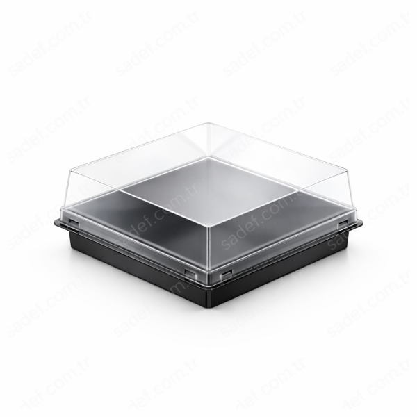 H-45 120*120 KARE PASTA KABI+KAPAK SET DİPACK 300 ADET