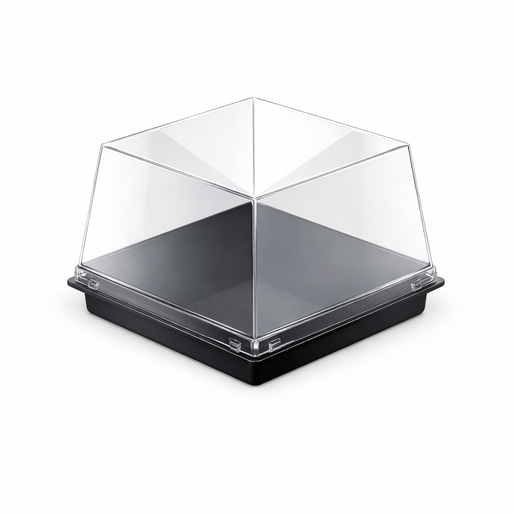 H-80 120*120 KARE PASTA KABI+ KAPAK SET DİPACK 300 ADET