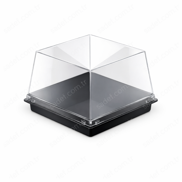 H-80 120*120 KARE PASTA KABI+ KAPAK SET DİPACK 300 ADET