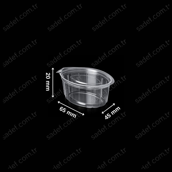 20 ML PET KAPAKLI SOS KABI 1,85 GR SERPET ŞEFFAF 100 ADET