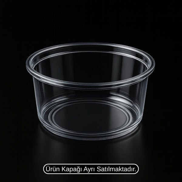 LM-12 12 OZ HUMUS PET KAP Ø117 LİMERA 14 GR ŞEFFAF 500 ADET