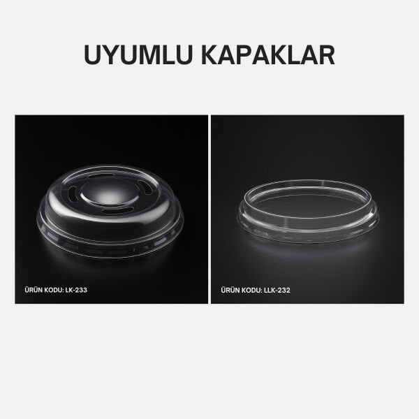 LM-24 24 OZ HUMUS PET KAP Ø117 LİMERA 21 GR ŞEFFAF 400 ADET