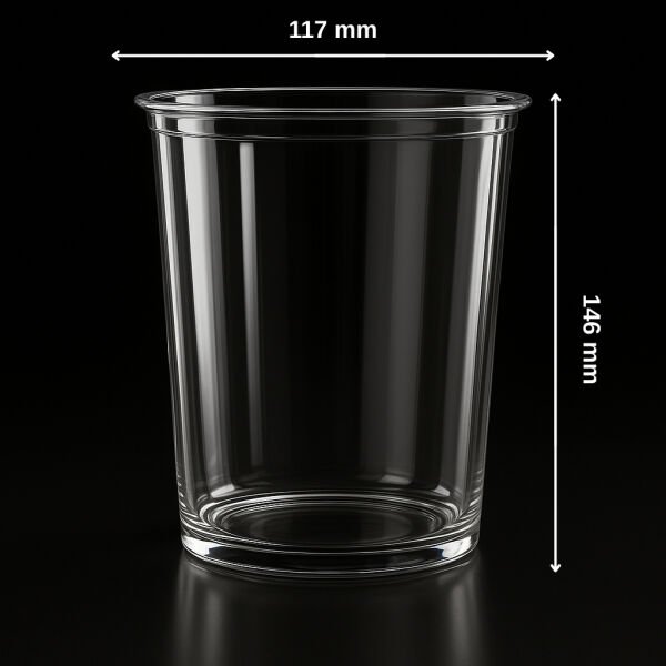 LM-32 32 OZ HUMUS PET KAP Ø117 LİMERA 22,5 GR ŞEFFAF 600 ADET