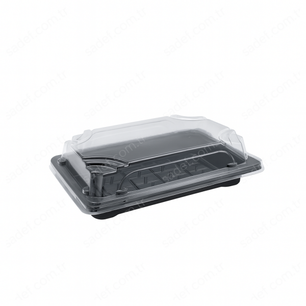 L-ST3 LİMERA PET SUSHI KABI ( 165X115 MM ) GÖVDE + KAPAK 17,5 GR 400 ADET