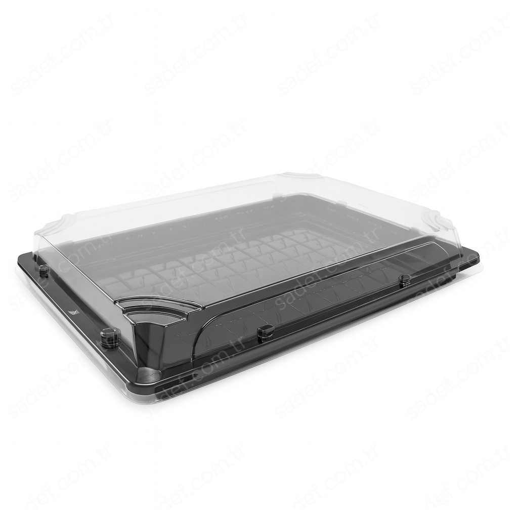 L-ST6 LİMERA PET SUSHI KABI ( 255X185 MM ) GÖVDE + KAPAK 48 GR 200 ADET
