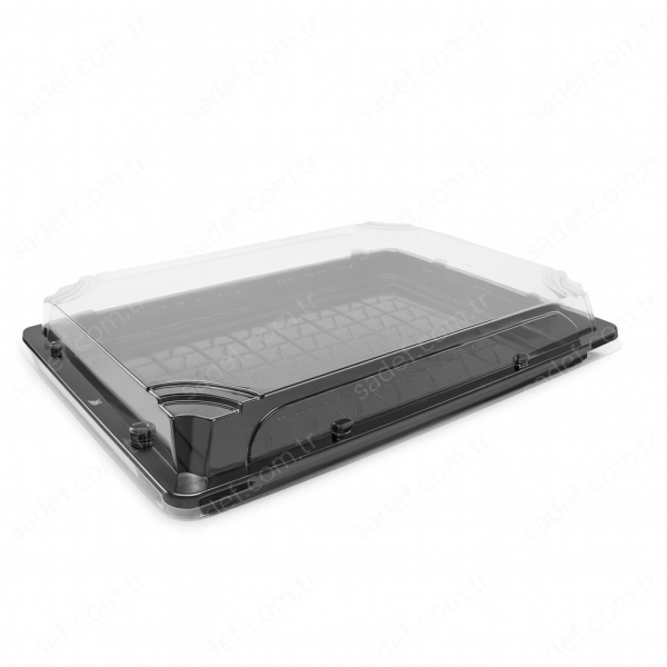 L-ST6 LİMERA PET SUSHI KABI ( 255X185 MM ) GÖVDE + KAPAK 48 GR 200 ADET