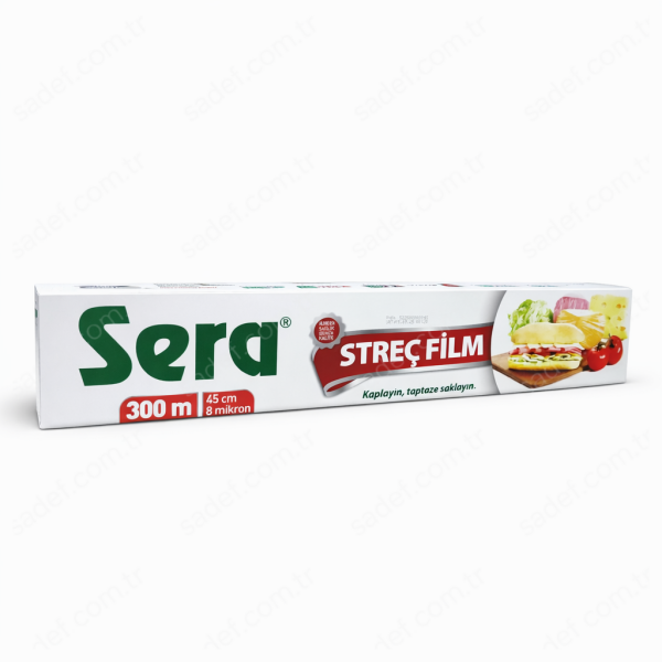 KUTULU SERA 45X300 M 8 MİKRON STRECH FİLM