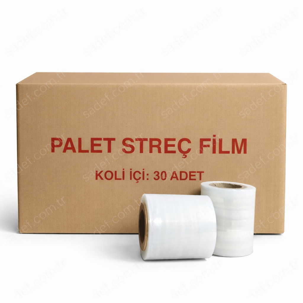 P.E 17 MİKRON 10 CM PALET STRECH ( 205 M TKRB ) 30 ADET
