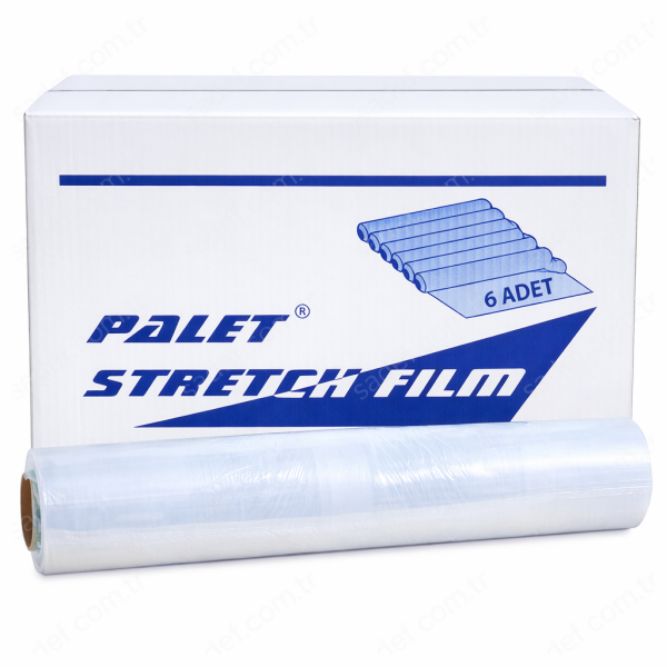 P.E 23 MİKRON PALET STRECH 2 KG ( 500 GR MASURA - 150 M TKRB ) 6 ADET