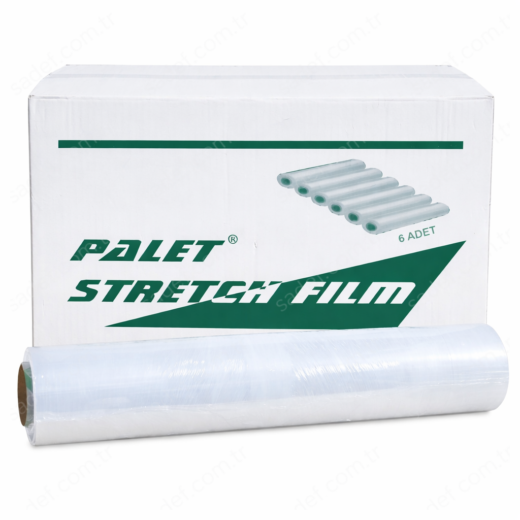 NET 300 METRE P.E 17 MİKRON PALET STRECH 2,6 KG ( 280 GR MASURA ) 6 ADET