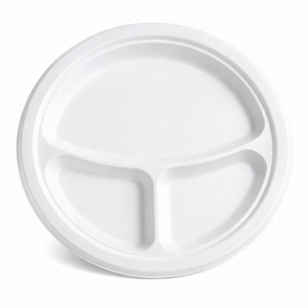 SUGAS 26 CM 3 BÖLMELİ EKOLOJİK TABAK 500 ADET