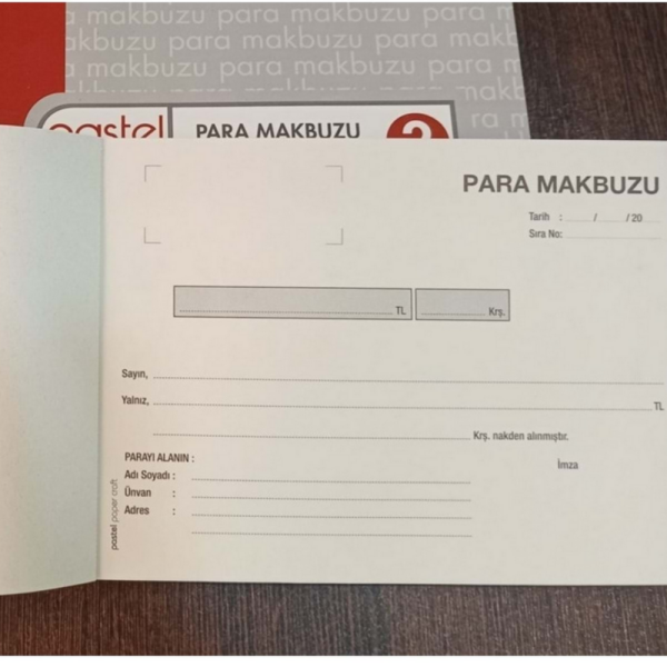 OTOKOPİLİ PARA MAKBUZU FİŞİ 2 HÜSNA 12 ADET