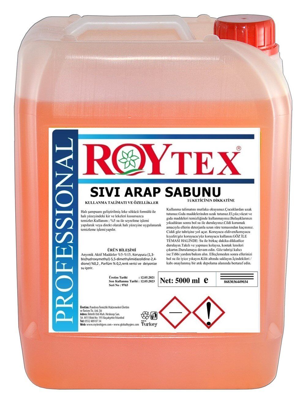 ARAP SABUNU SIVI 5 LT