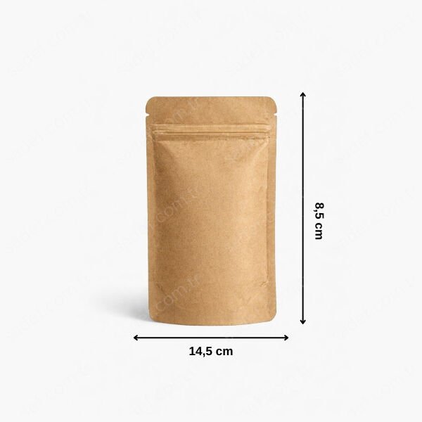 KRAFT ALÜMİNYUM KİLİTLİ DOYPACK 8,5X14,5 100 ADET