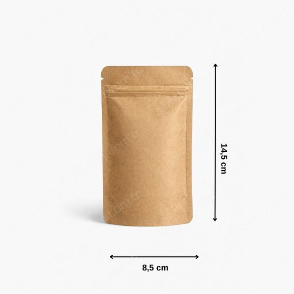 KRAFT ALÜMİNYUM KİLİTLİ DOYPACK 8,5X14,5 100 ADET