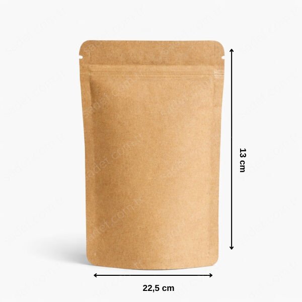 KRAFT ALÜMİNYUM KİLİTLİ DOYPACK 13X22,5 100 ADET