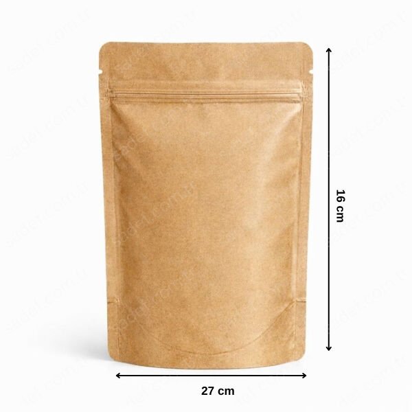 KRAFT ALÜMİNYUM KİLİTLİ DOYPACK 16X27 100 ADET