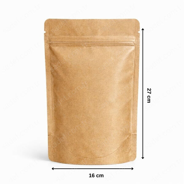 KRAFT ALÜMİNYUM KİLİTLİ DOYPACK 16X27 100 ADET
