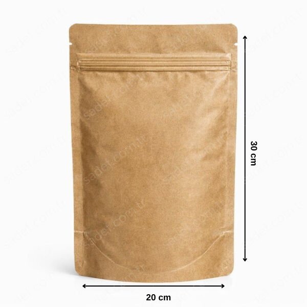 KRAFT ALÜMİNYUM KİLİTLİ DOYPACK 20X30 100 ADET