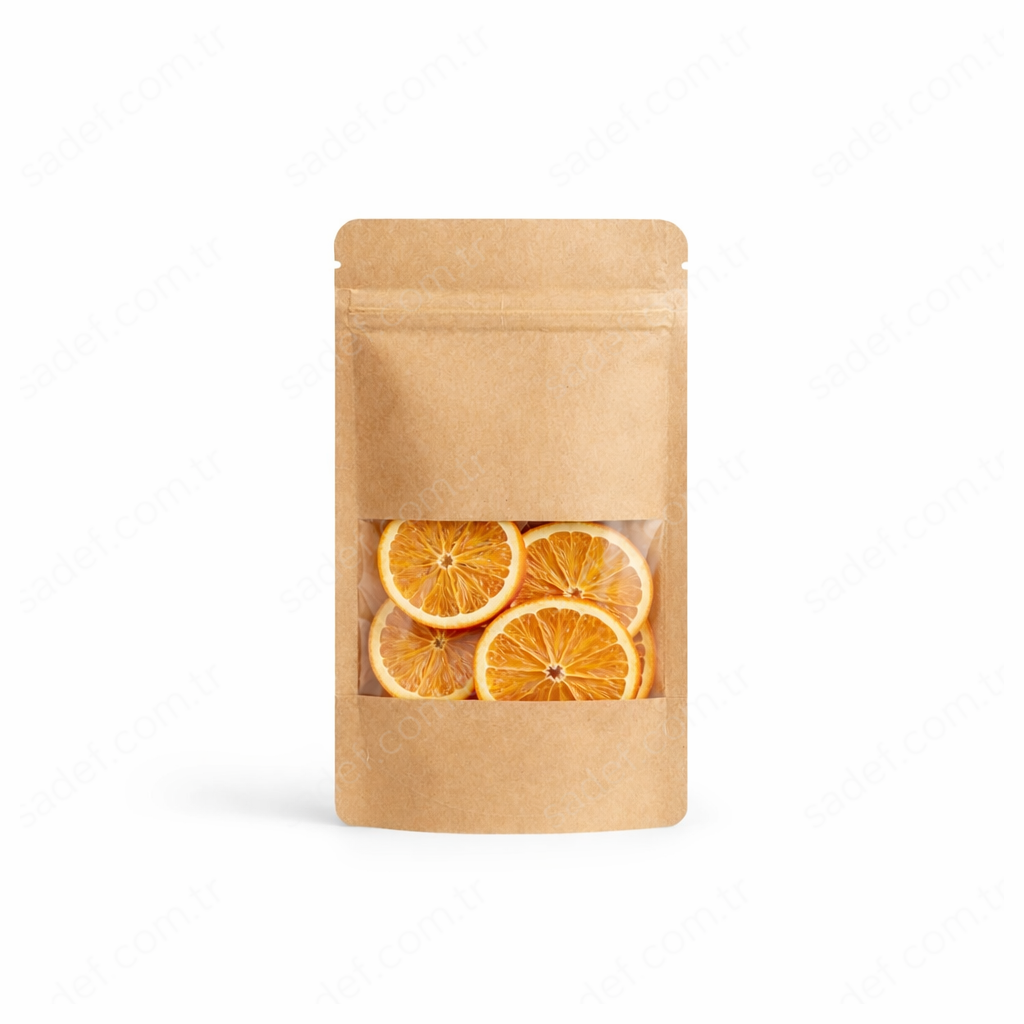 KRAFT PENCERELİ KİLİTLİ DOYPACK 8,5X14,5 100 ADET