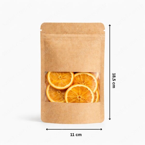 KRAFT PENCERELİ KİLİTLİ DOYPACK 11X18,5 100 ADET