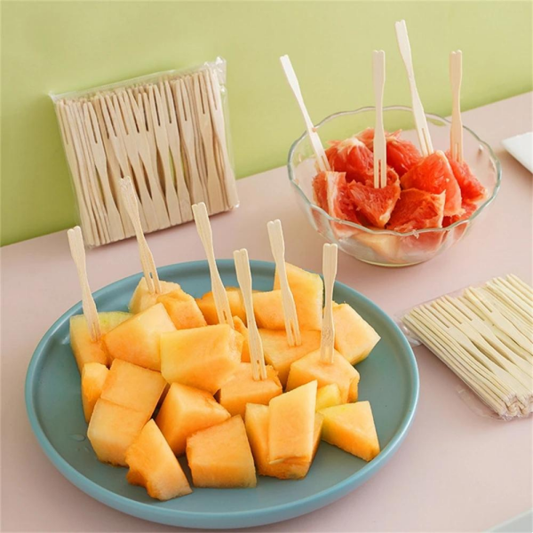 BAMBU AHŞAP CİPS ÇATALI 100 ADET X 100 PAKET