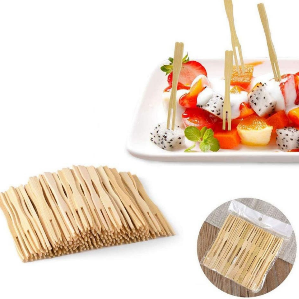 BAMBU AHŞAP CİPS ÇATALI 100 ADET X 100 PAKET