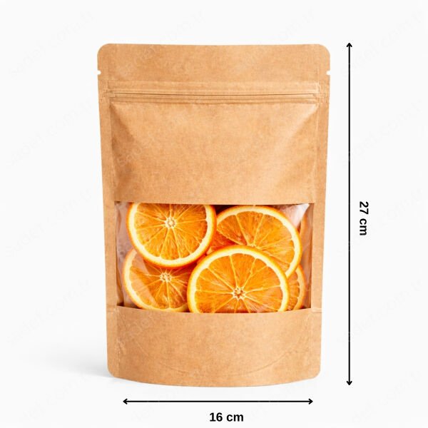 KRAFT PENCERELİ KİLİTLİ DOYPACK 16X27 100 ADET