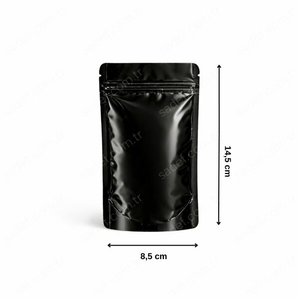 SİYAH ALÜMİNYUM KİLİTLİ DOYPACK 8,5X14,5 100 ADET