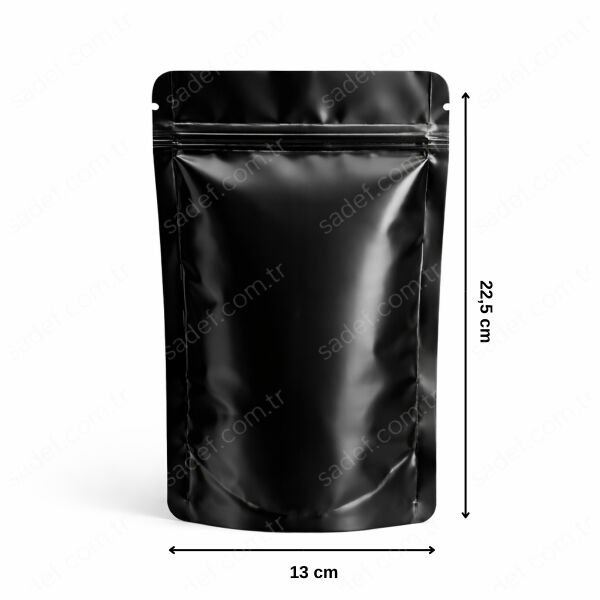 SİYAH ALÜMİNYUM KİLİTLİ DOYPACK 13X22,5 100 ADET