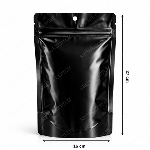 SİYAH ALÜMİNYUM KİLİTLİ DOYPACK 16X27 100 ADET