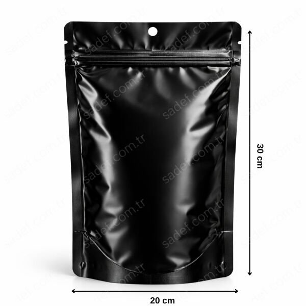 SİYAH ALÜMİNYUM KİLİTLİ DOYPACK 20X30 100 ADET