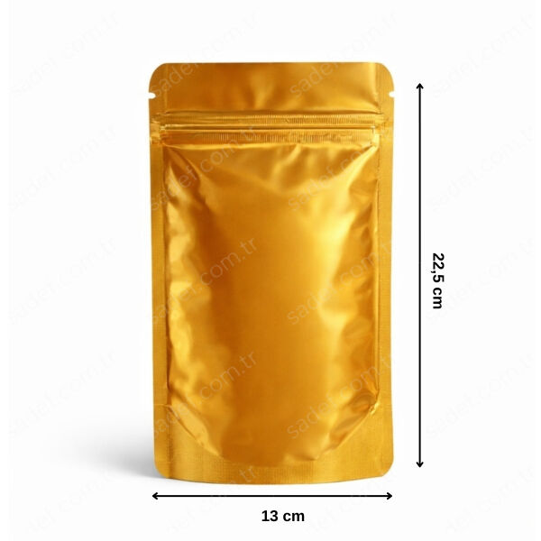 GOLD ALÜMİNYUM KİLİTLİ DOYPACK 13X22,5 100 ADET