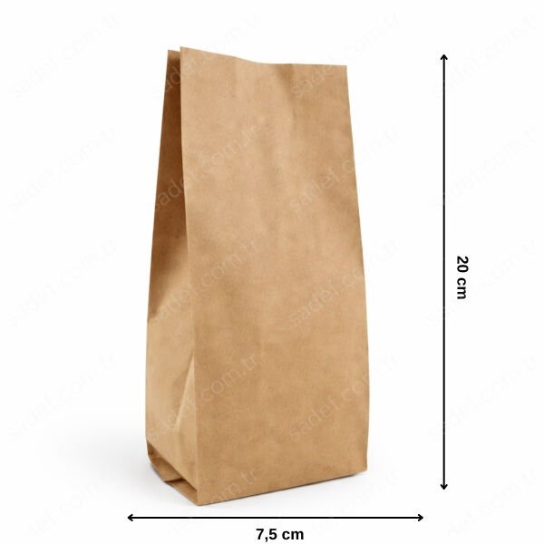 KRAFT ALÜMİNYUM YAN KÖRÜKLÜ TORBA 7,5X20 2000 ADET