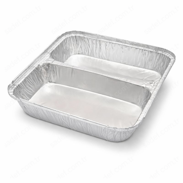 ALÜMİNYUM 2 BÖLMELİ KASE 100 ADET