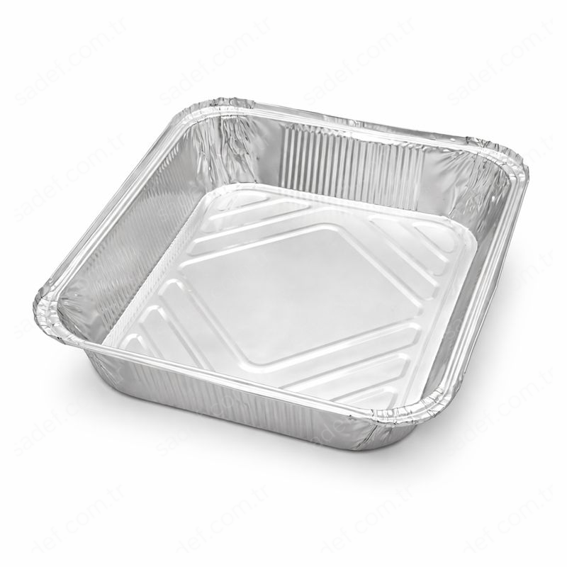 ORTA ALÜMİNYUM DİKDÖRTGEN TEPSİ 3500 CC 100 ADET