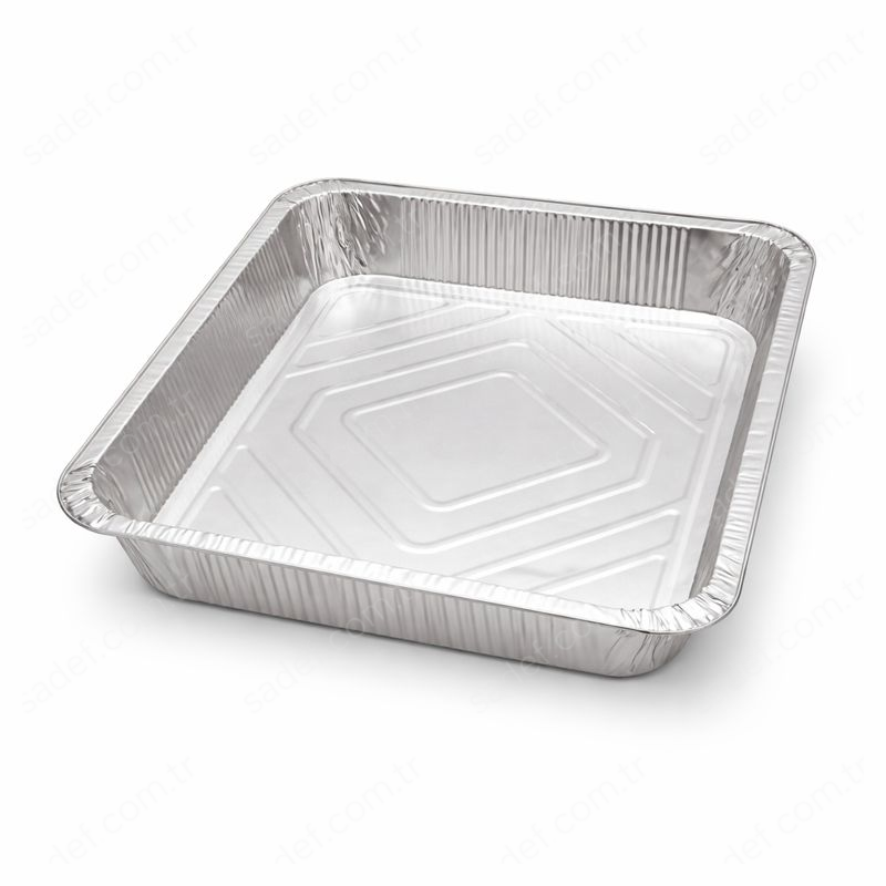 BÜYÜK ALÜMİNYUM DİKDÖRTGEN TEPSİ 5000 CC 100 ADET