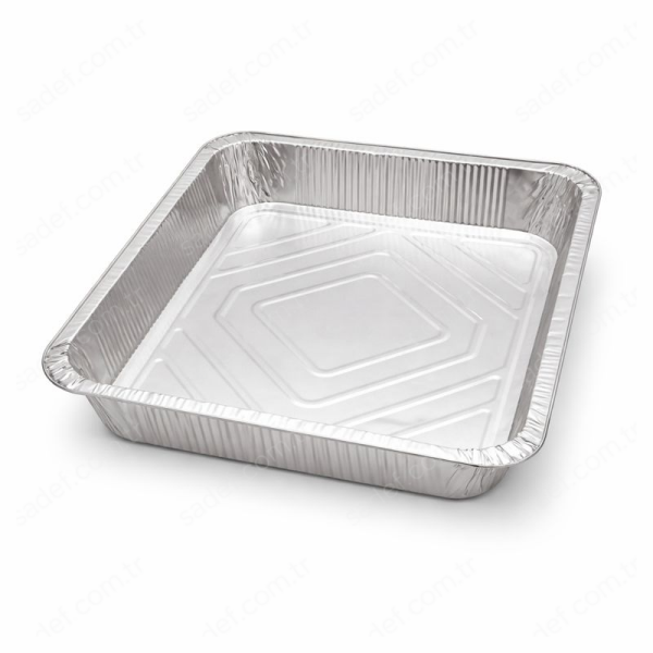 BÜYÜK ALÜMİNYUM DİKDÖRTGEN TEPSİ 5000 CC 100 ADET