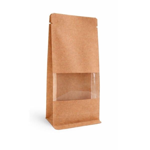 FLAT BOTTOM 10X23X7 KRAFT PENCERELİ 100 ADET