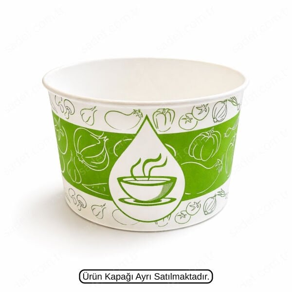 KAPAKSIZ DAMLA 16 OZ BASKILI KARTON ÇORBA KASE 11 GR 1000 ADET
